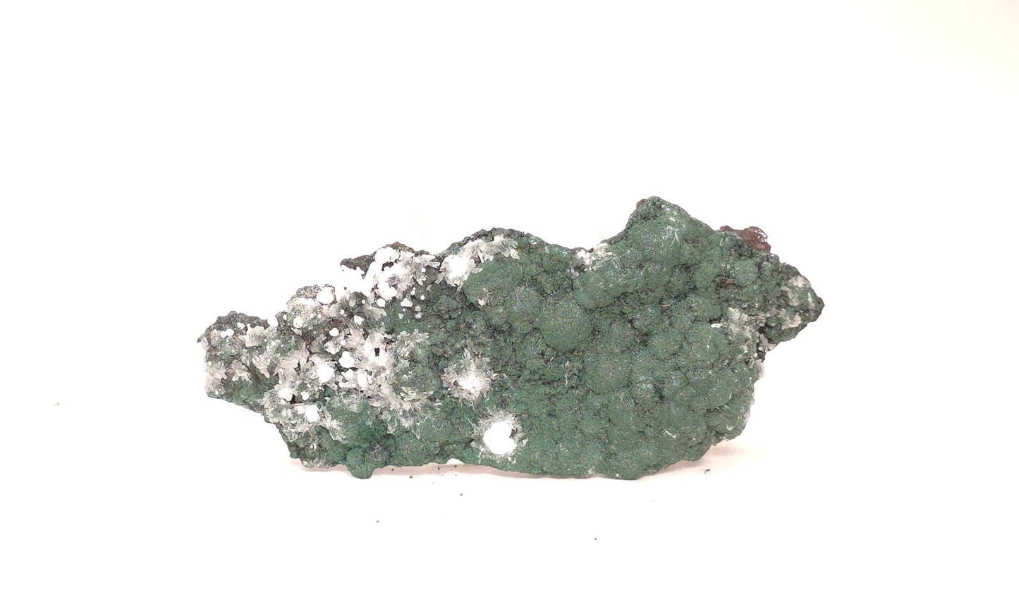 Malachite and Aragonite with a Grey Oxide