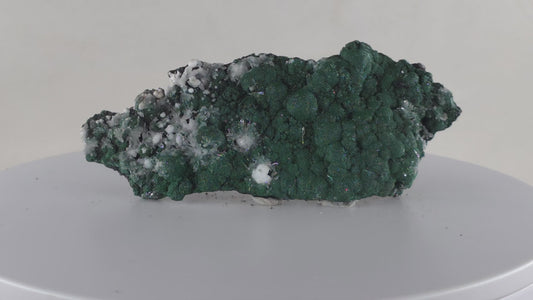 Malachite and Aragonite with a Grey Oxide